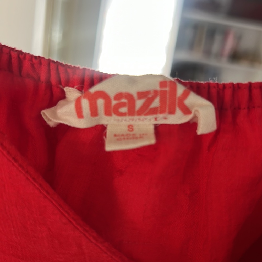 Red Mazik Ruffle Dress - Picture 2 of 5